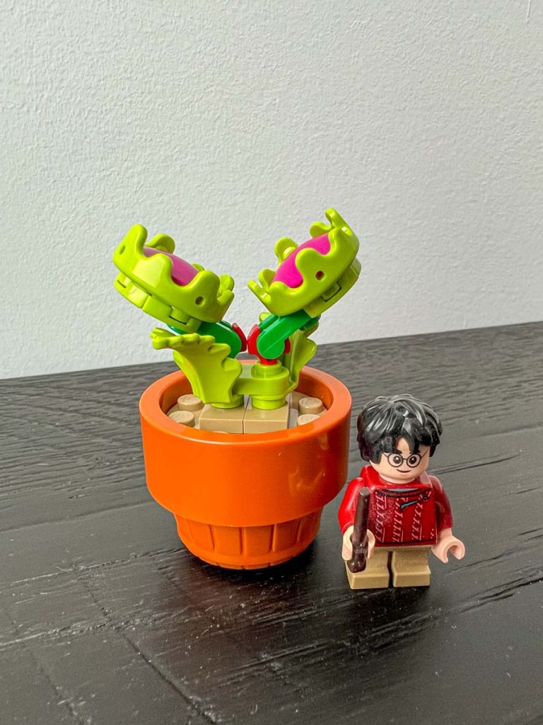 A Venus flytrap Lego - part of the Lego Tiny Plants set #10329. 